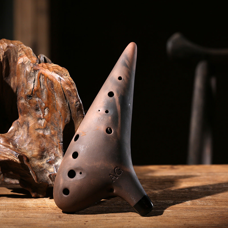 Ocarina 12 Hole Alto C Brown