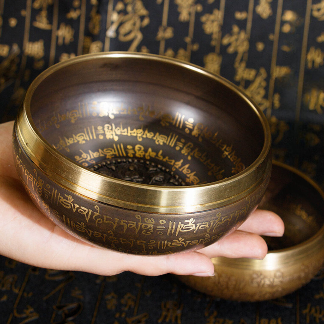 Tibetan Singing Bowl Nepal Handmade Meditation 12cm