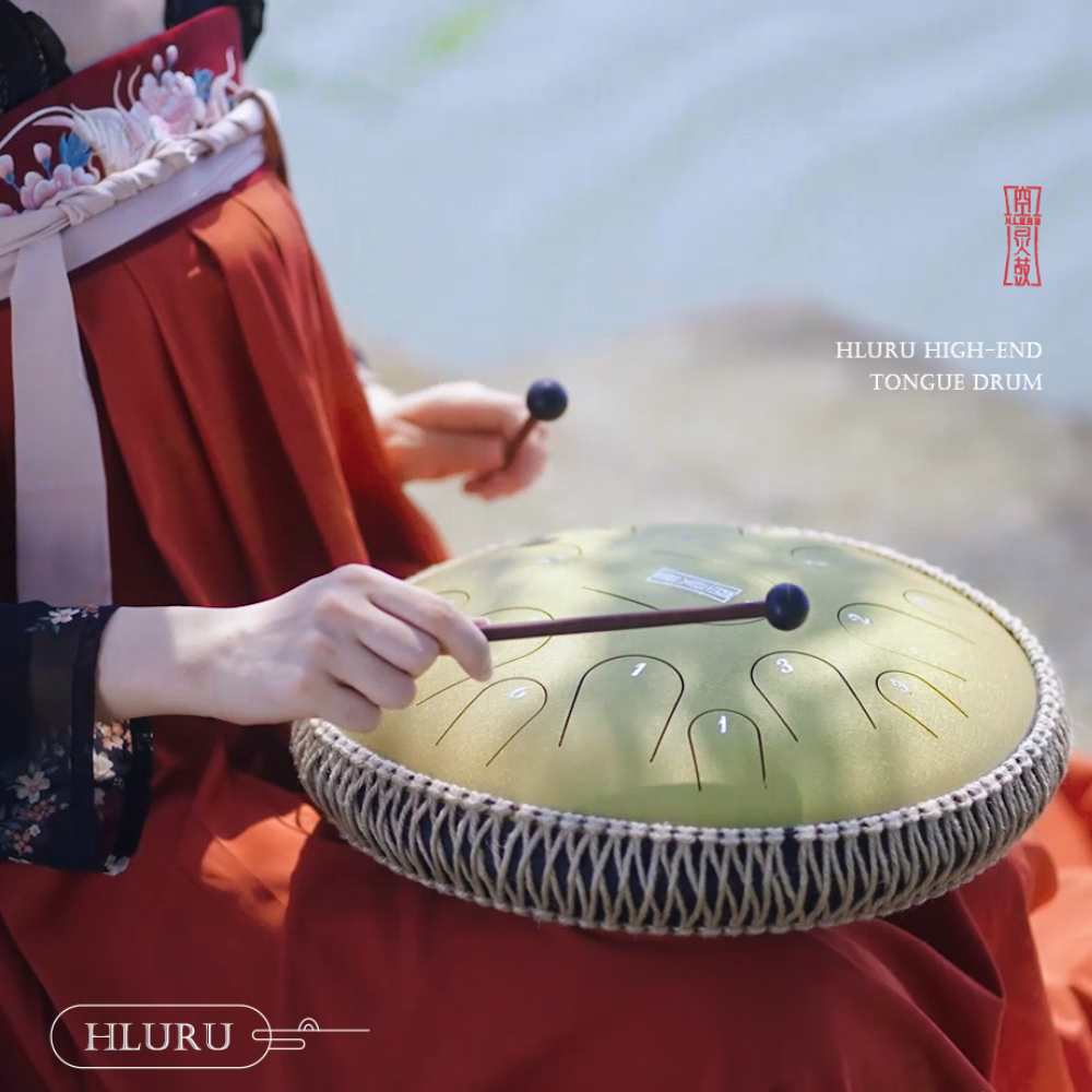 Hluru Steel Tongue Drum tank drum handpan musical instrument 13" 15-Note D Major. Buy Hluru steel drum Australia Happy Drum Meditation Sound Healing