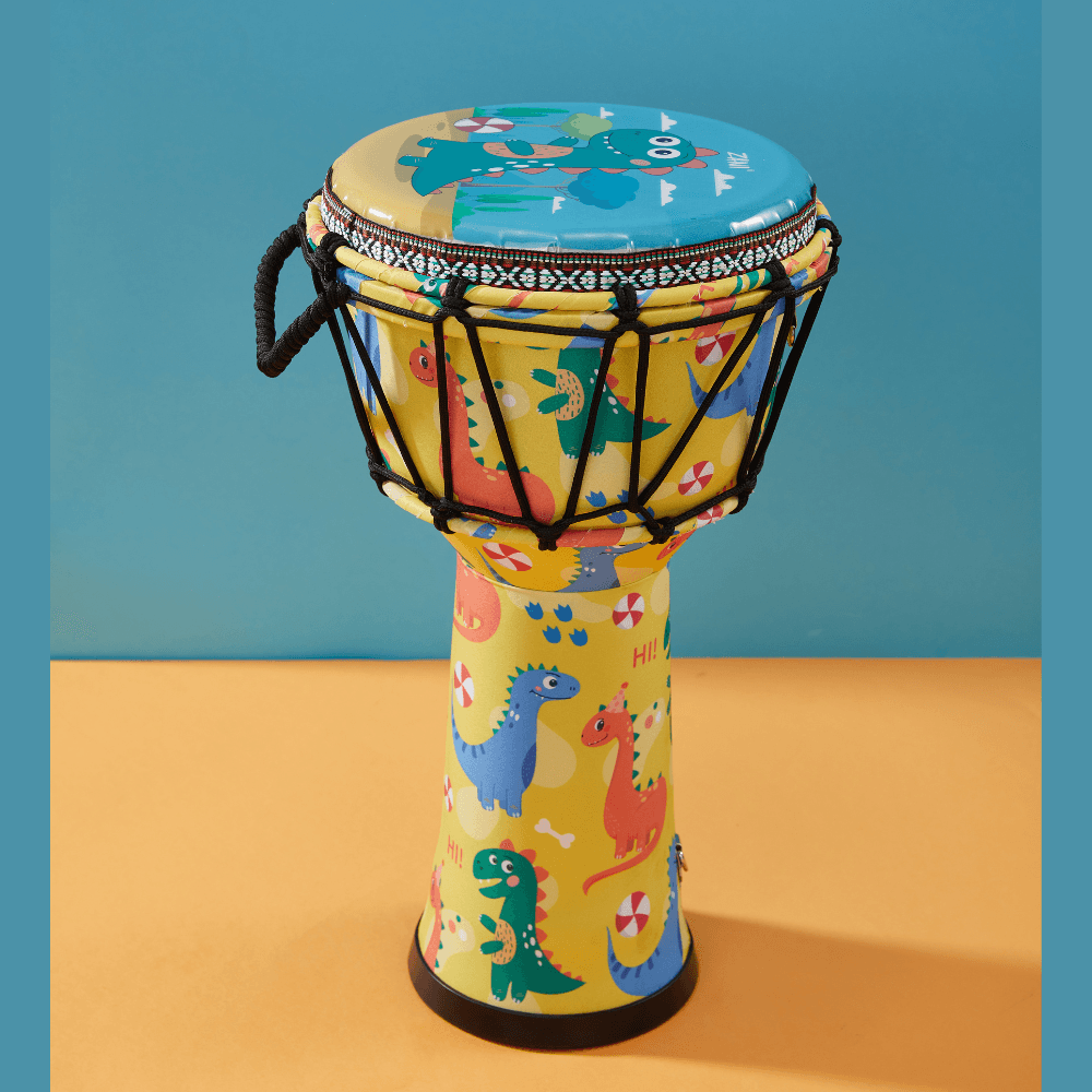 Djembe Small Kids Lightweight 9" Synthetic Head Dinosaur Christmas gift birthday gift kids drum