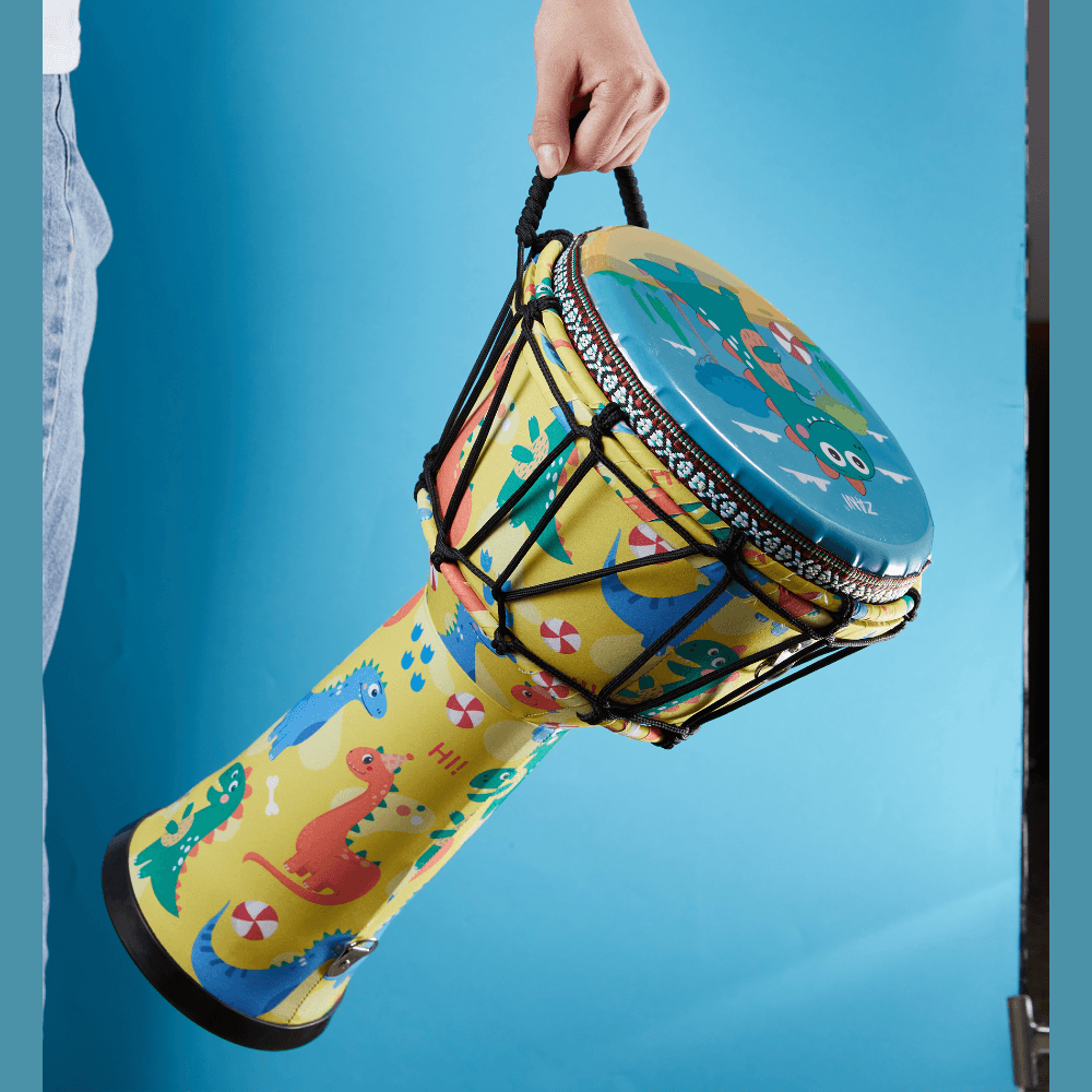 Djembe Small Kids Lightweight 9" Synthetic Head Dinosaur Christmas gift birthday gift kids drum