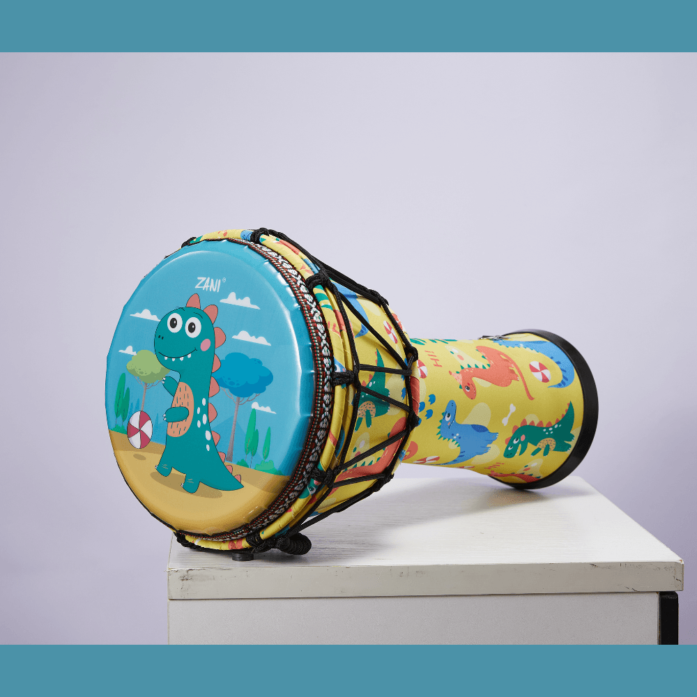 Djembe Small Kids Lightweight 9" Synthetic Head Dinosaur Christmas gift birthday gift kids drum