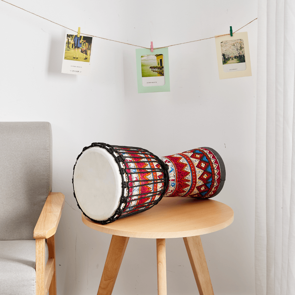 Djembe Natural Hide Head Traditional Rope 8" (2 Colours) africa drum
