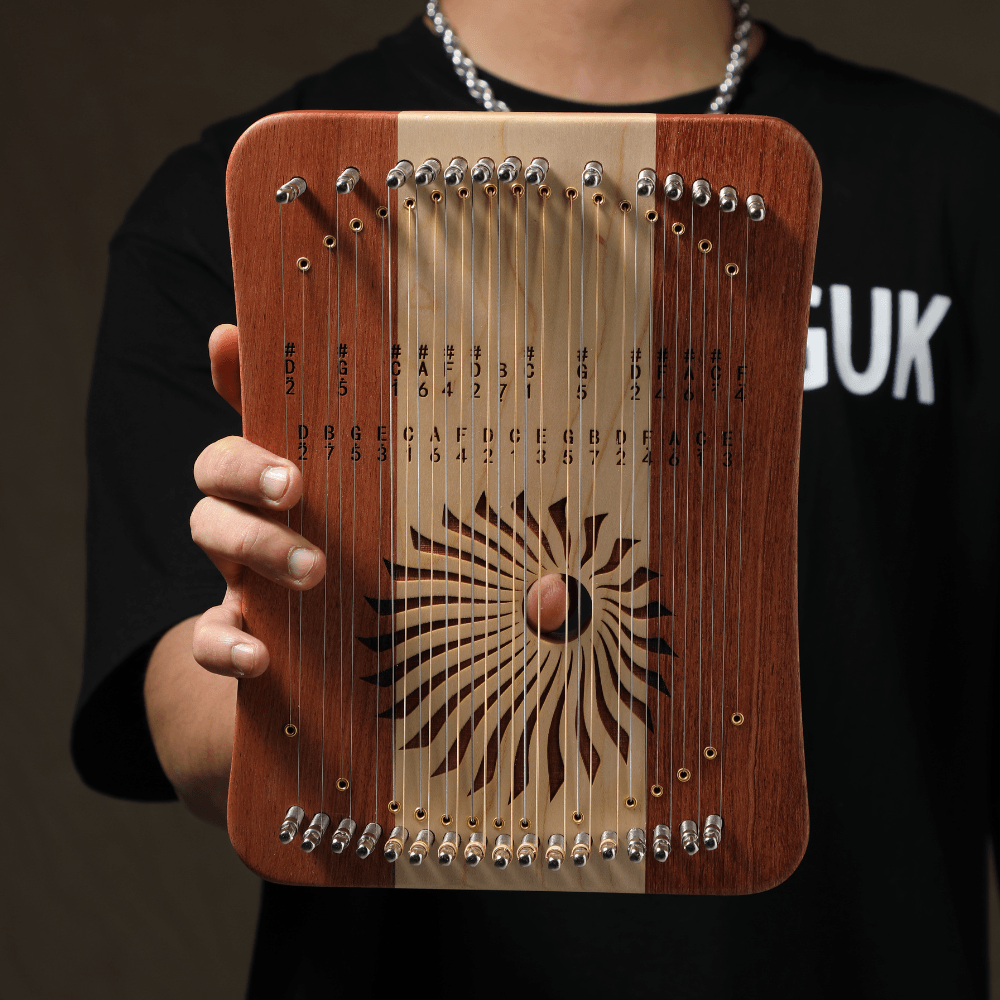 Harpika Mini Harp Lyre Kalimba Hluru 31 string - Little Kalimba Shop