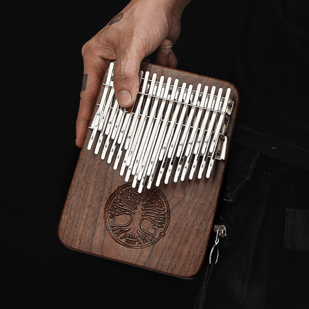 Kalimba 34 Key Chromatic Hluru Tree Of Life w/Case thumb piano mbria buy kalimba Australia