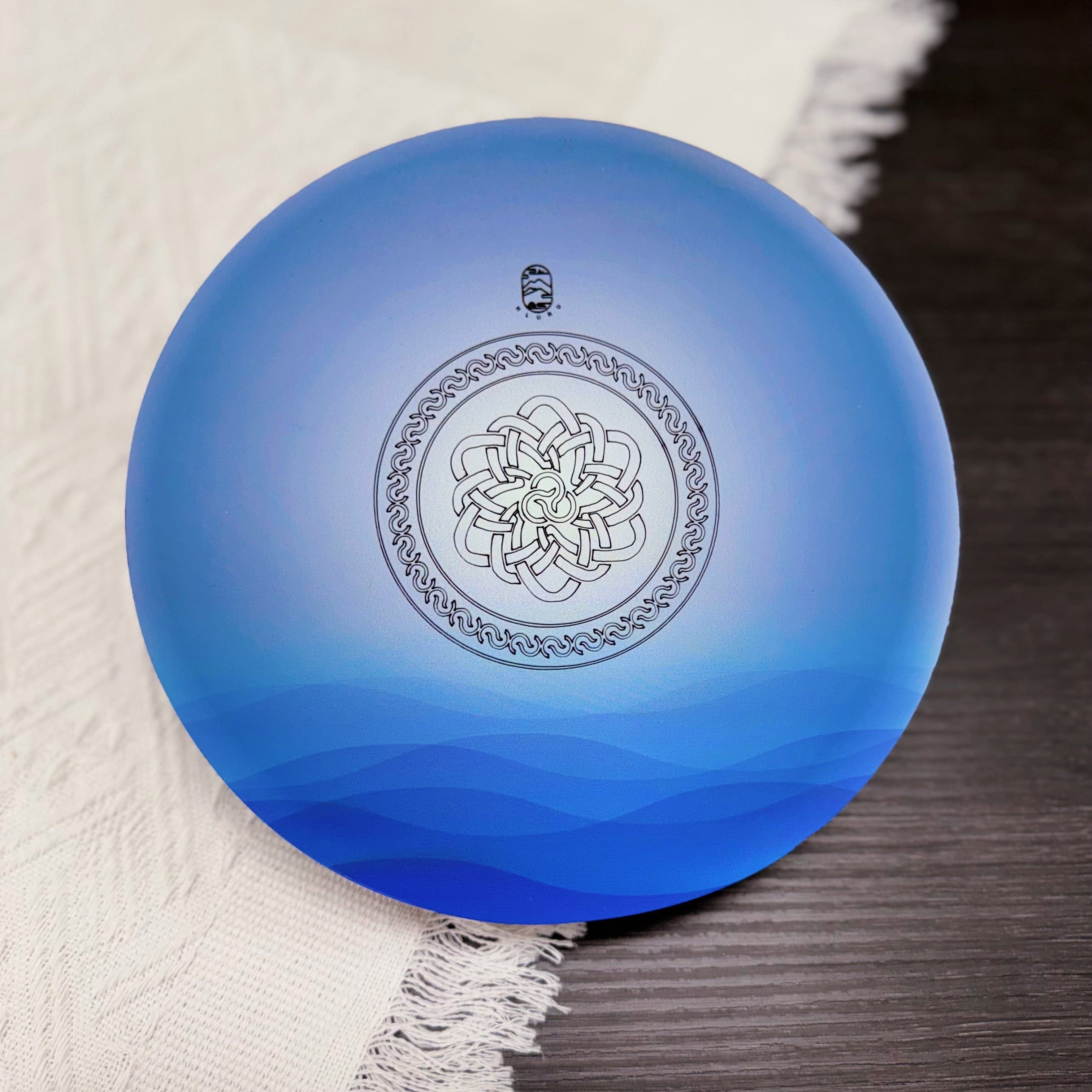 Hluru Ocean Drum – 19cm blue sound healing instrument for meditation and relaxation