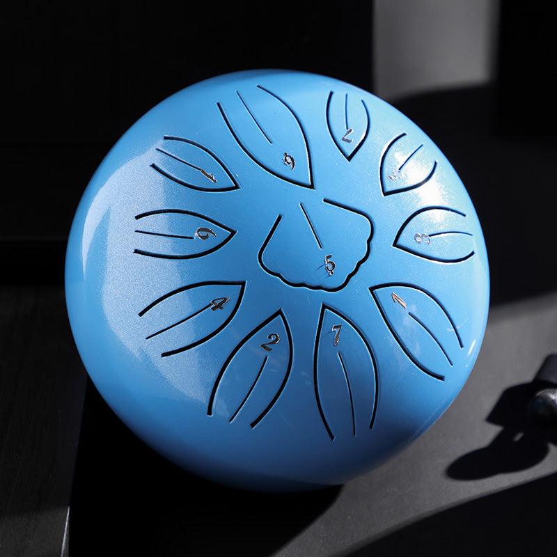 Hluru Steel Tongue Drum 6" 11-Note Leaves C Major (6 Colours) - Little Kalimba Shop