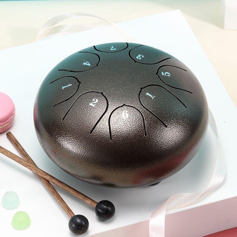 Hluru Steel Tongue Drum happy drum Mini 6" 8-Note C Major kid's drum Buy steel tongue drum Australia