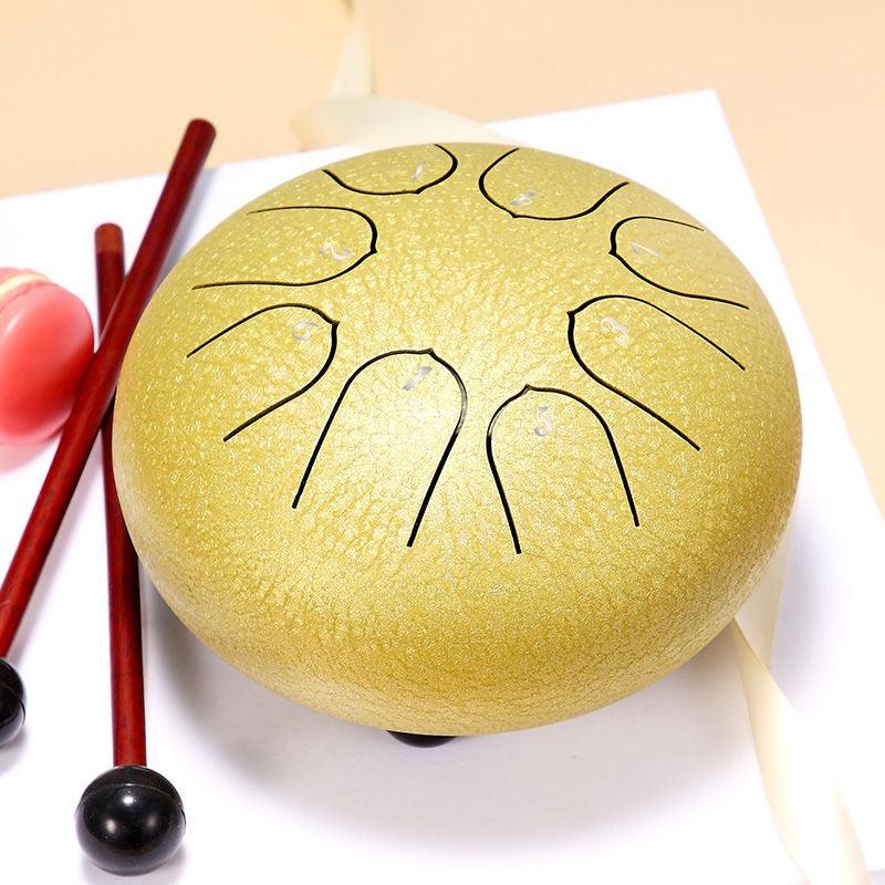 Hluru Steel Tongue Drum happy drum Mini 6" 8-Note C Major kid's drum Buy steel tongue drum Australia