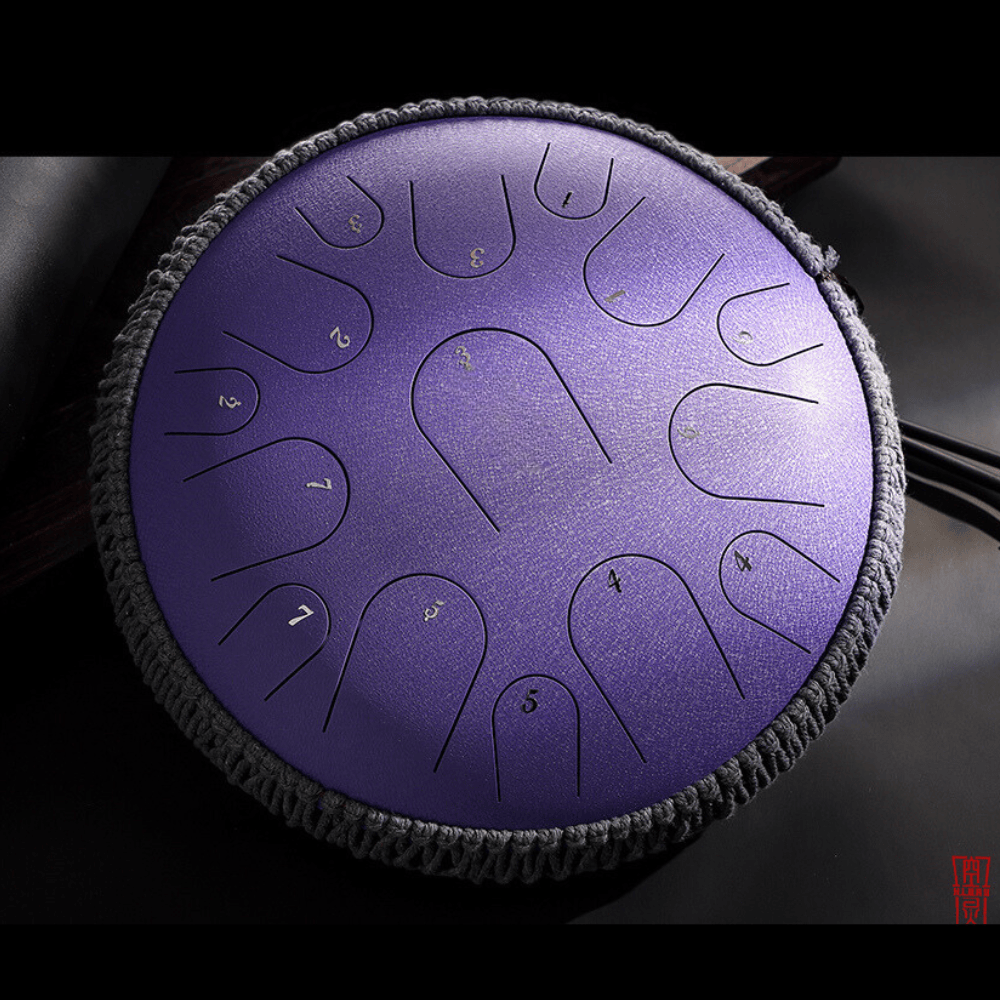 Hluru Steel Tongue Drum tank drum handpan musical instrument 14" 15-Note D Major. Buy Hluru steel drum Australia Happy Drum Meditation Sound Healing