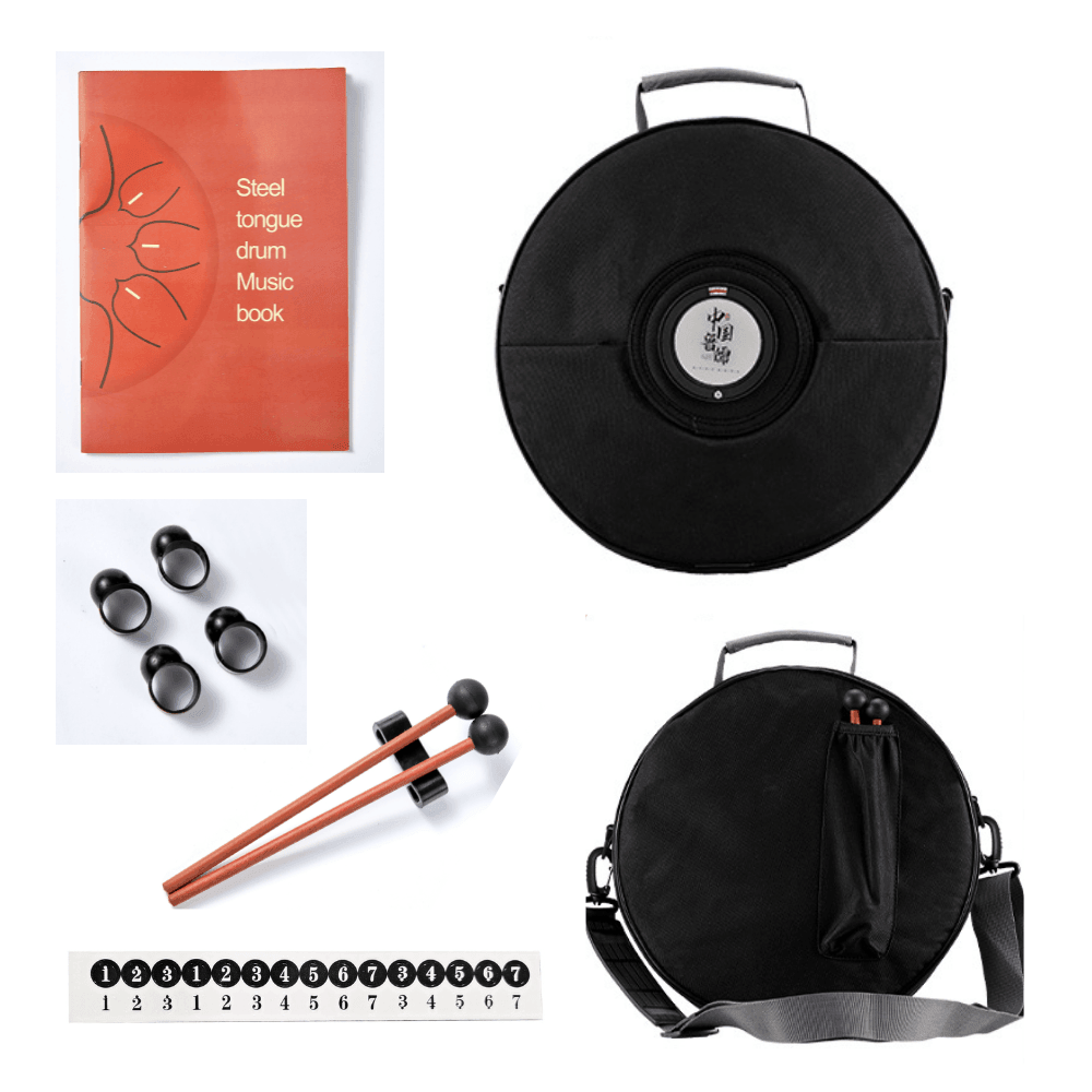 Steel Tongue Drum 13" 15-Note D Major (4 Colours) - Little Kalimba Shop sound healing musical therapy