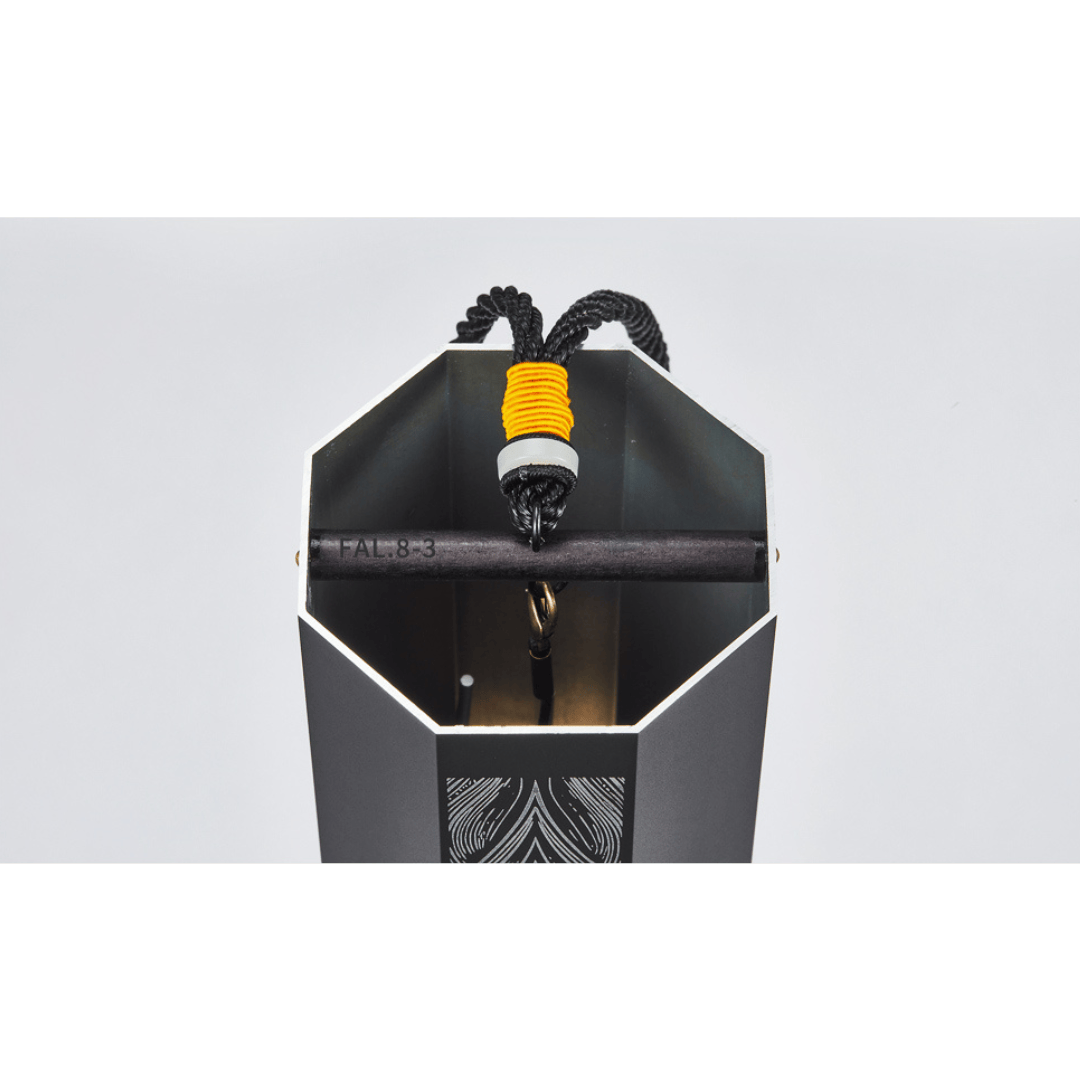 Hluru Octagon Meditation Wind Chime hanging in a peaceful home or yoga space, creating calm ambient sound for relaxation.