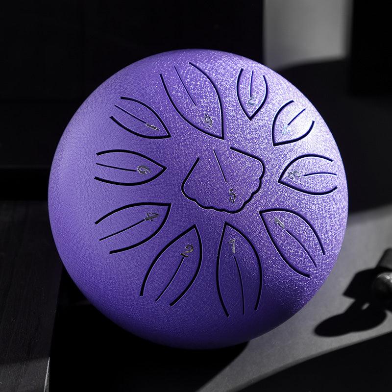 Hluru Steel Tongue Drum 6" 11-Note Leaves C Major (6 Colours) - Little Kalimba Shop