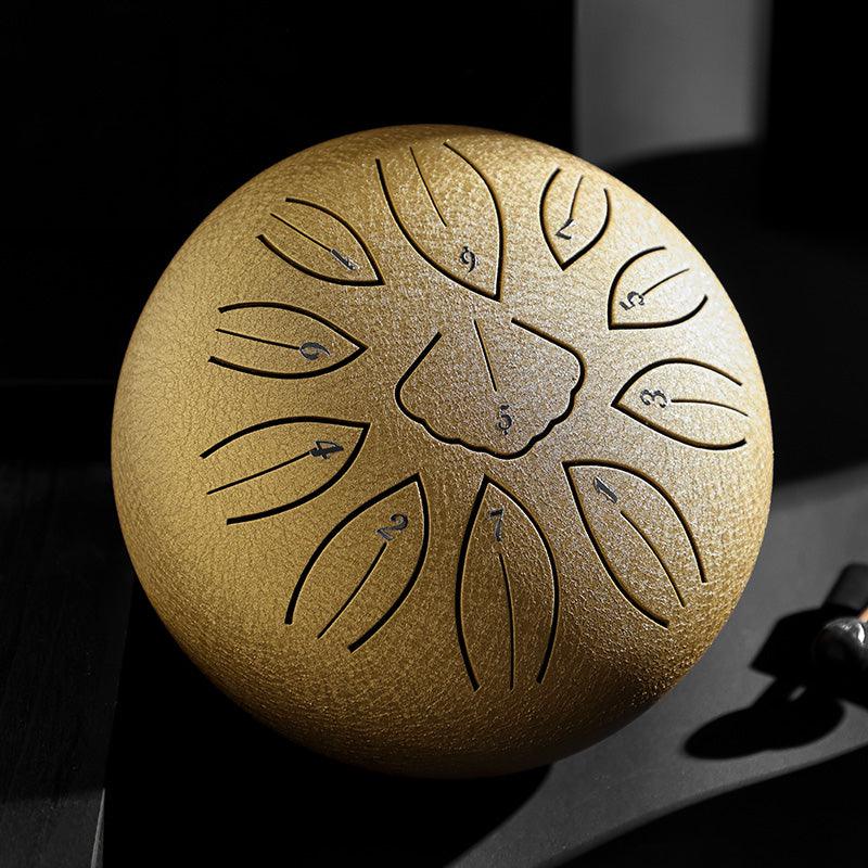 Hluru Steel Tongue Drum 6" 11-Note Leaves C Major (6 Colours) - Little Kalimba Shop