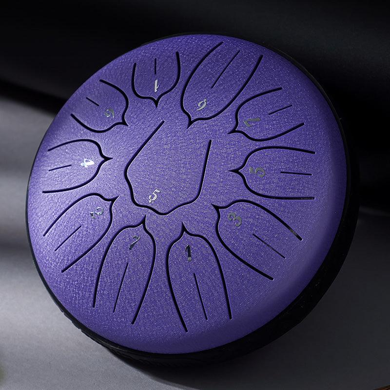 Hluru Steel Tongue Drum Mini 6" 11-Note C Major Black sound healing buy steel drum australia