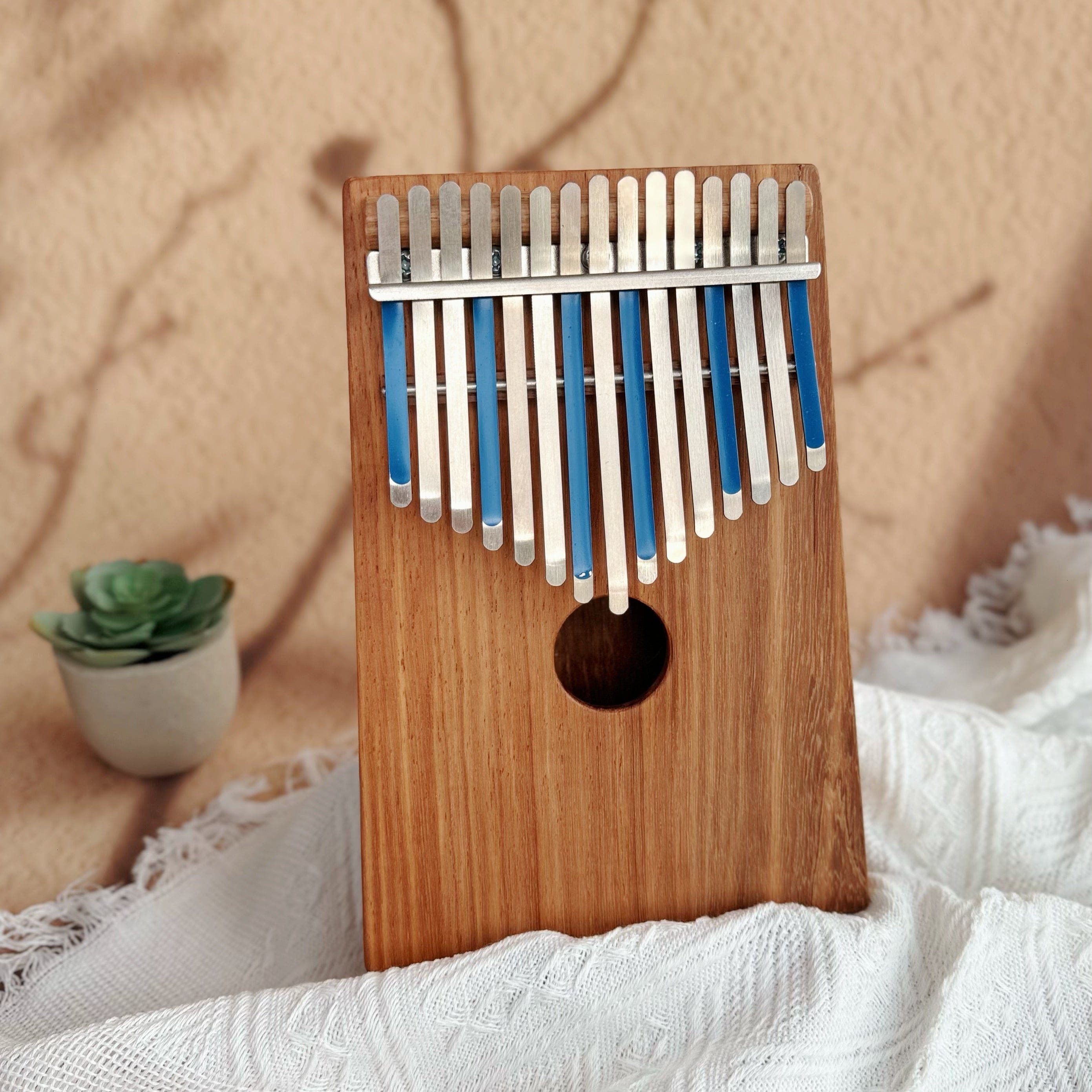 Hugh Tracey Alto Kalimba 17 Key mbira thumb piano musical instrument sound healing musical therapist with Electronic Pickup Handmade in Africa