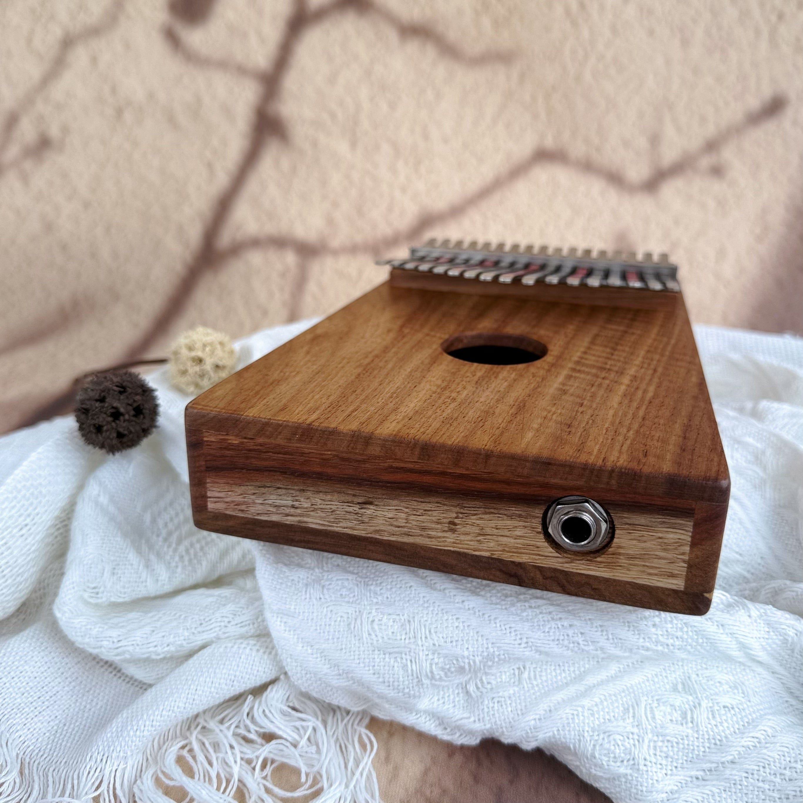 Hugh Tracey Treble Kalimba 17 Key mbira thumb piano musical instrument sound healing musical therapist with Electronic Pickup Handcrafted in South Africa