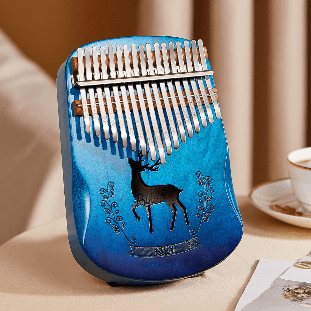 Kalimba musical instrument 17 Key maple Hollow-body thumb piano buy kalimba Australia - Little Kalimba Shop