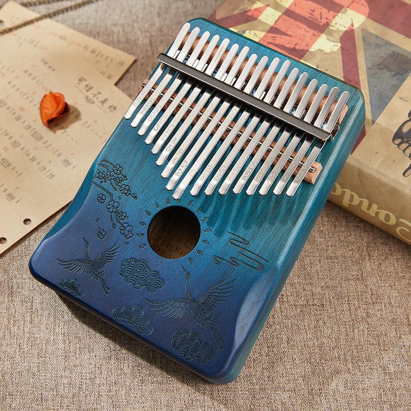 Kalimba 17 Key Acacia Crane Blue/Brown Koa kalimba thumb piano
