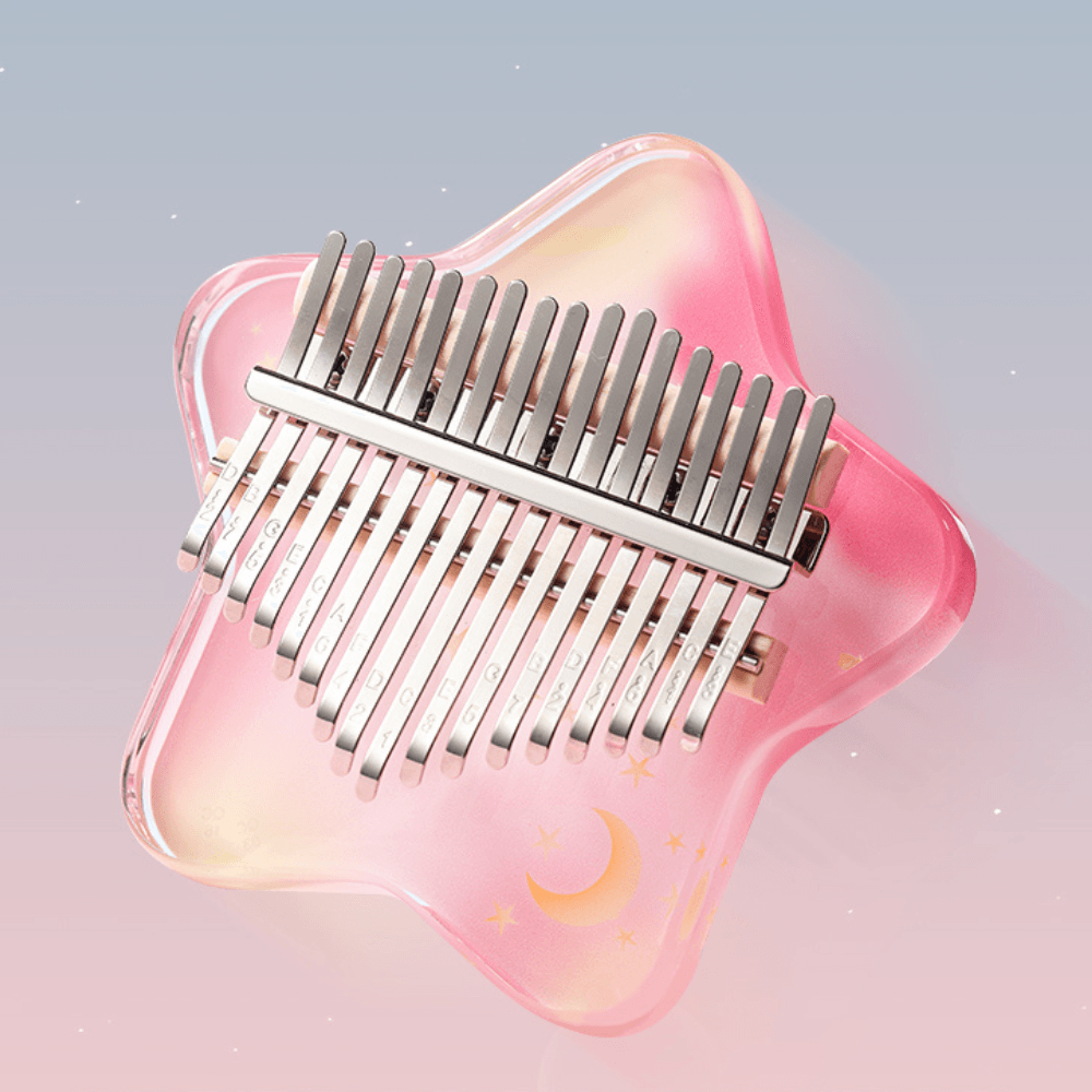 Kalimba 17 Key Acrylic Star w/case - Little Kalimba Shop