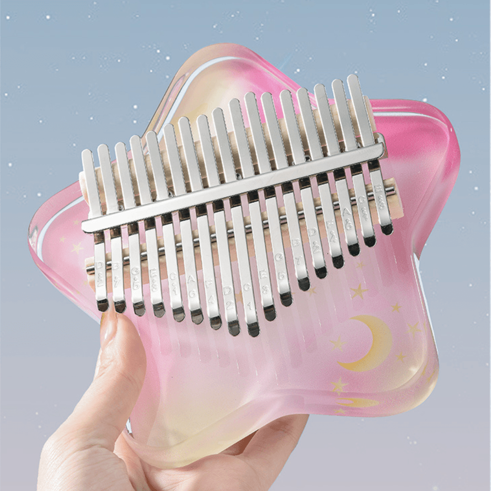 Kalimba 17 Key Acrylic Star w/case - Little Kalimba Shop