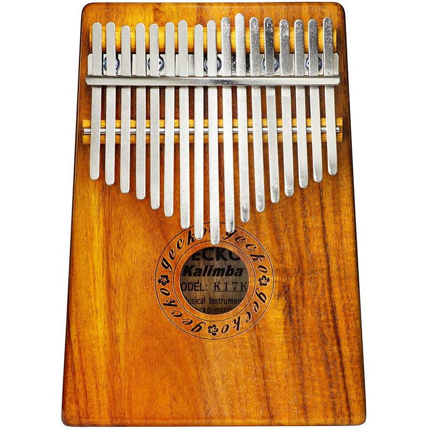 Kalimba 17 Key GECKO Solid Koa K17K with Case thumb piano mbira musical instrument buy kalimba Australia - Little Kalimba Shop
