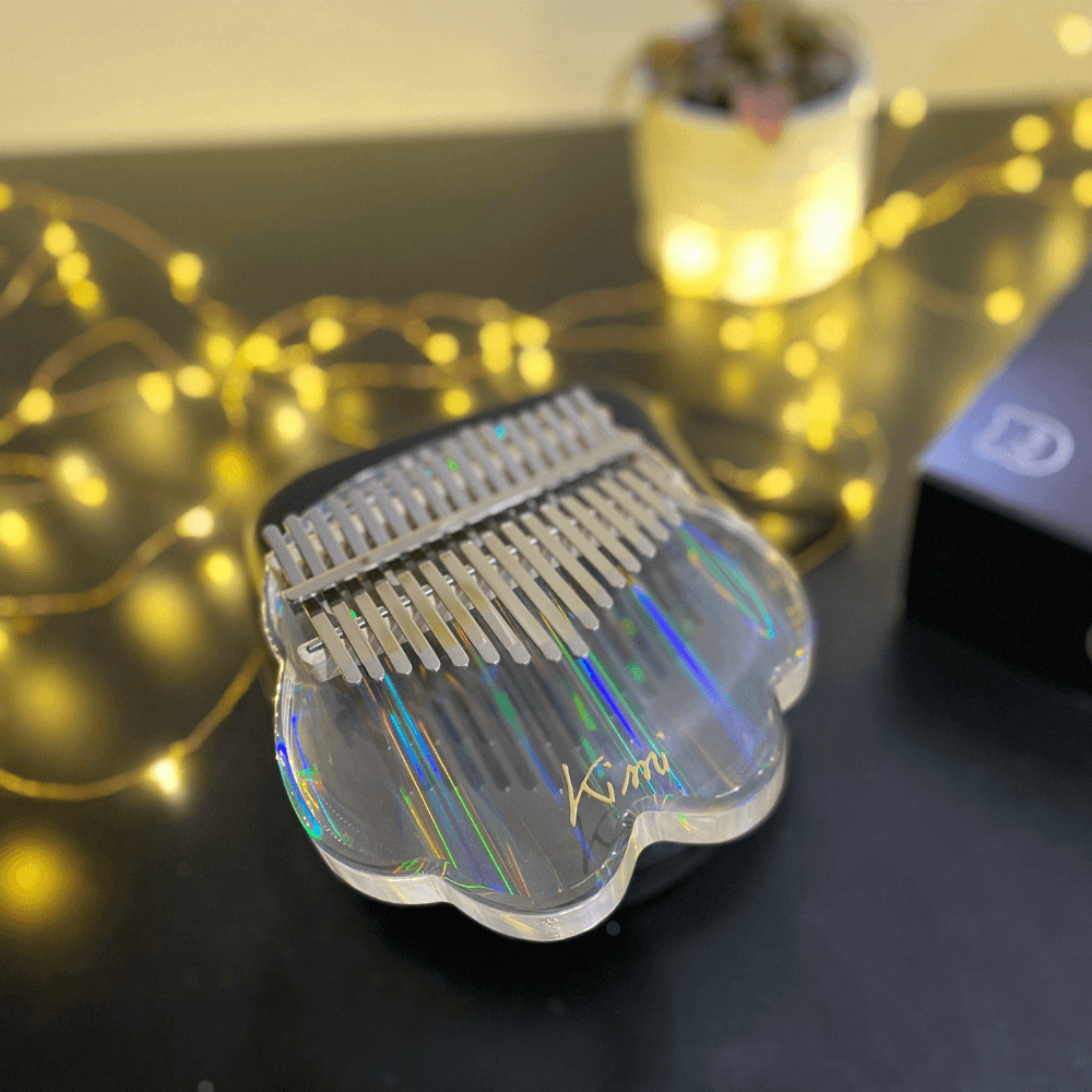 Kalimba 17 keys Acrylic Kimi Rainbow Bear buy kalimba online Australia thumb piano musical instrument - little Kalimba shop