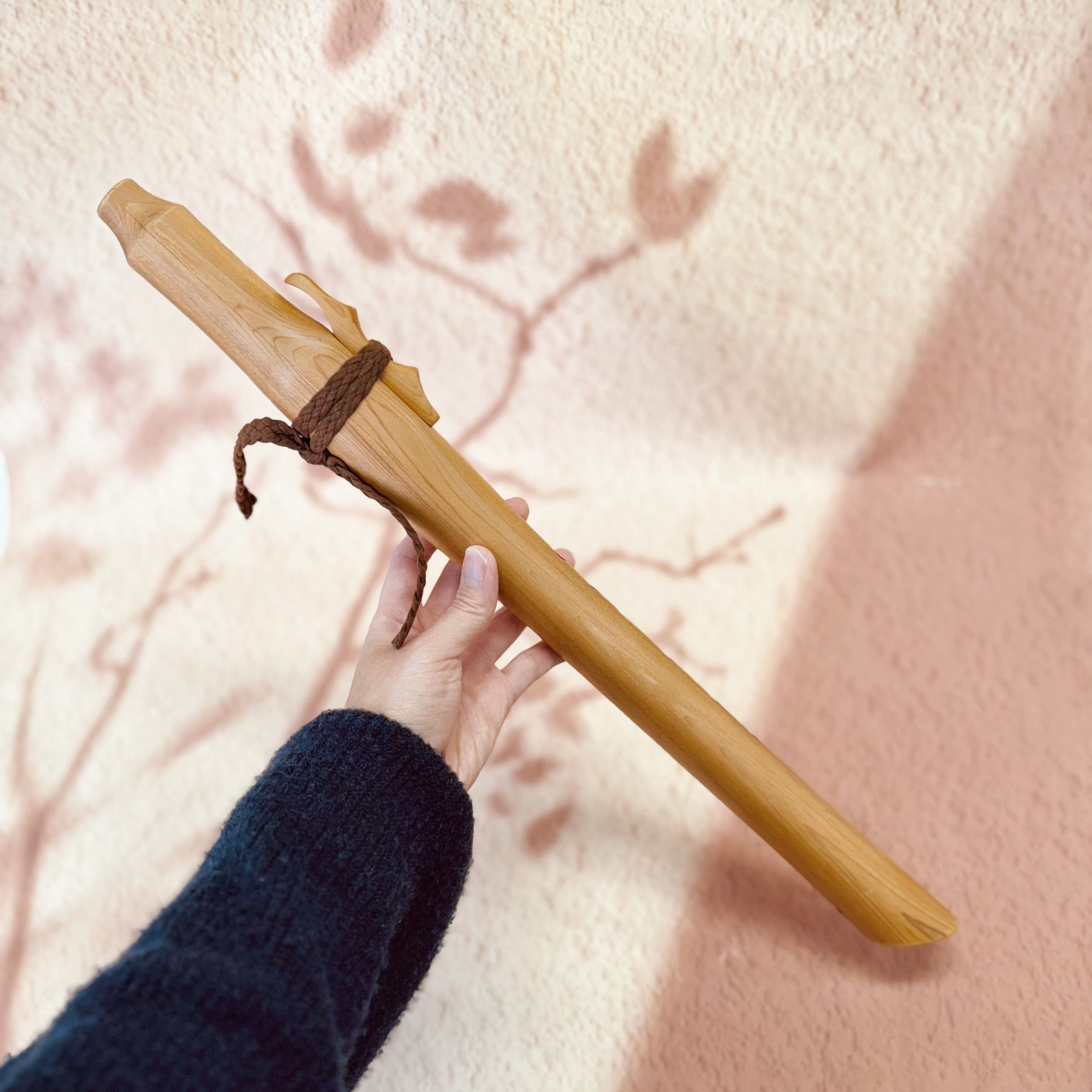 Handmade Native-style cedar flute in 432 Hz tuning, crafted in Queensland Australia from Western Red Cedar, available in G minor and A minor pentatonic scales