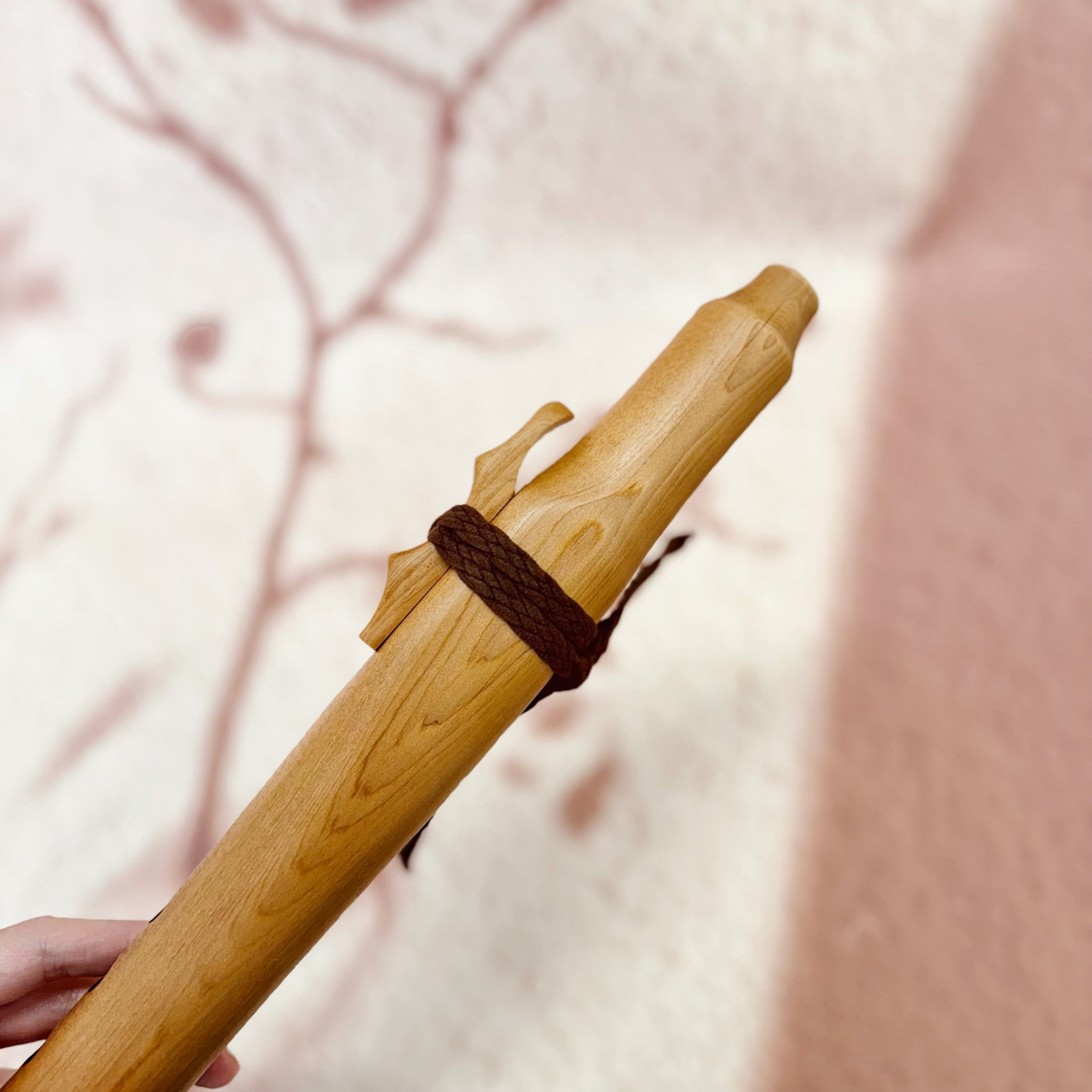 Handmade Native-style cedar flute in 432 Hz tuning, crafted in Queensland Australia from Western Red Cedar, available in G minor and A minor pentatonic scales