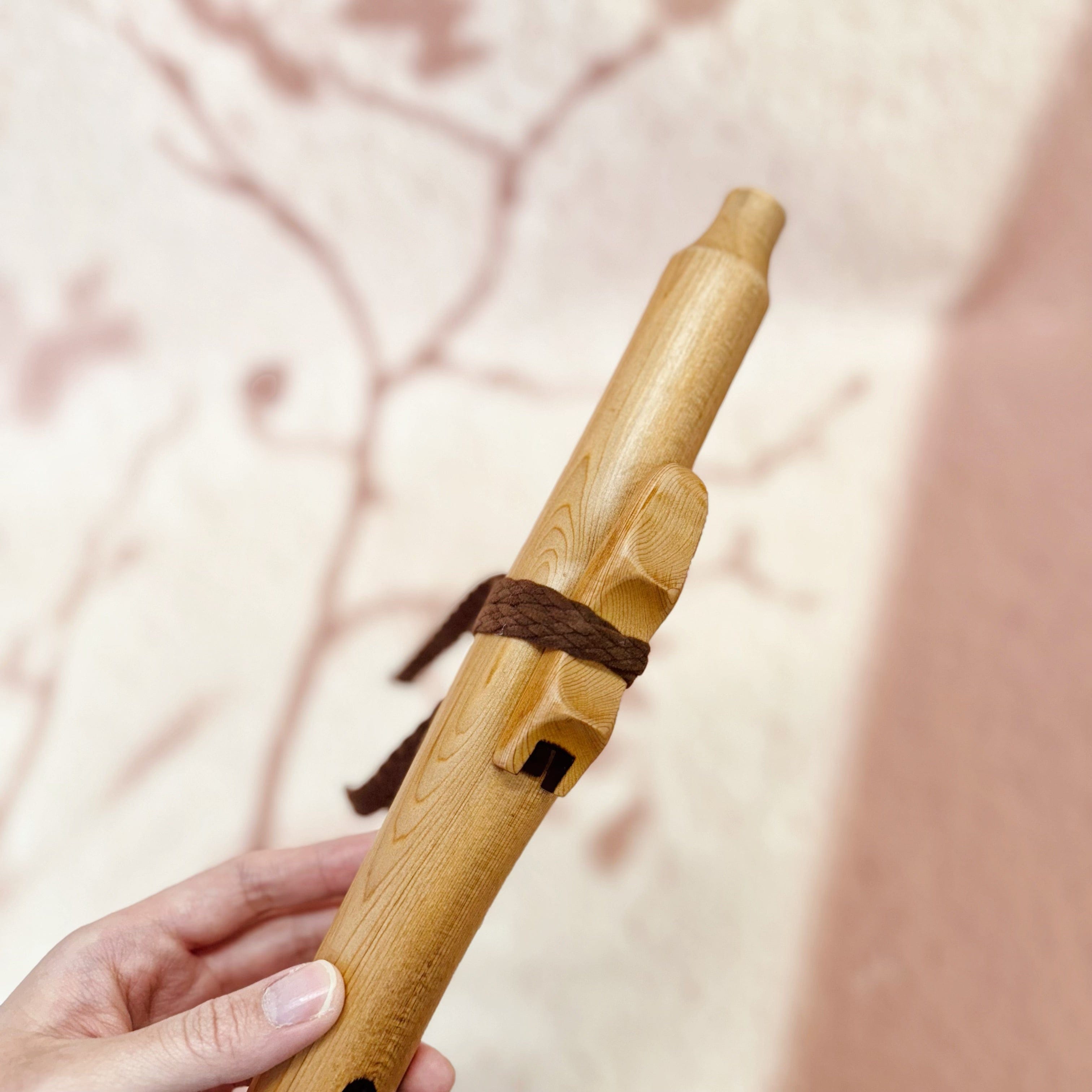 Handmade Native-style cedar flute in 432 Hz tuning, crafted in Queensland Australia from Western Red Cedar, available in G minor and A minor pentatonic scales