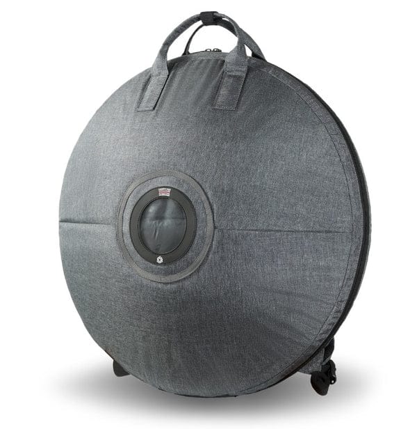Front view of the Premium HCT hard case included with the YULA Handpan, designed for protection and portability.