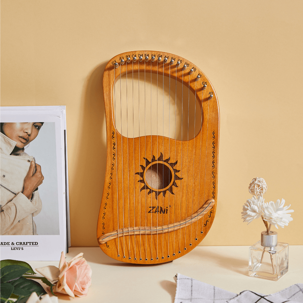 Lyre Harp 16 String Classic Mahogany Mini mini celtic harp