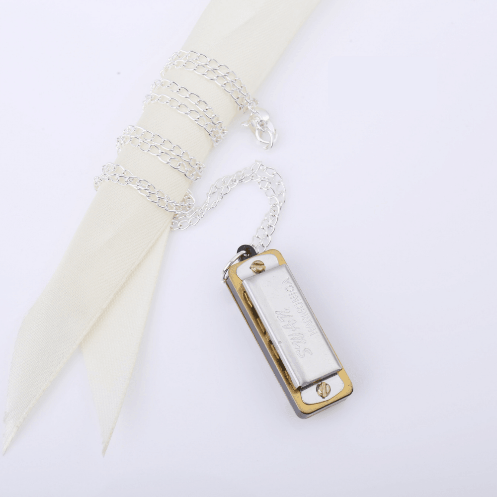 Mini Harmonica Necklace Cute Swan harmonica 8 Tone