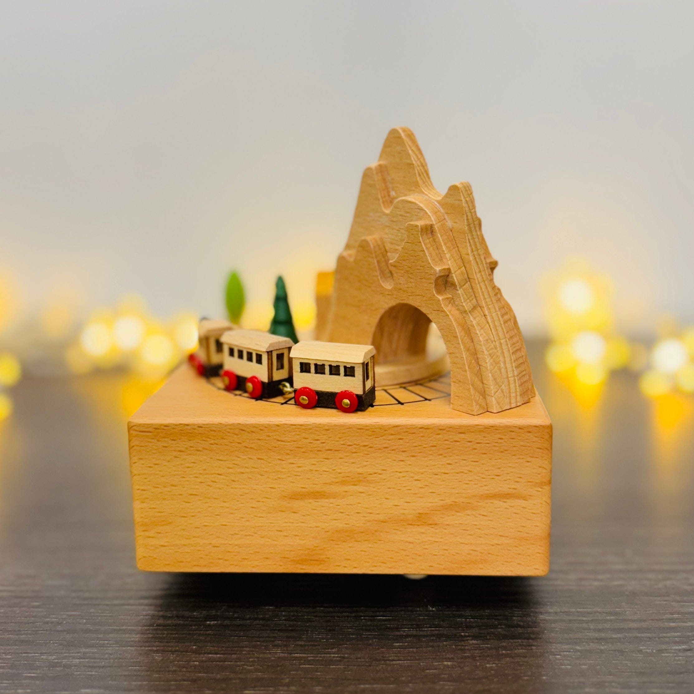 Music Box Handcrafted Wooden Nostalgic Train Ride