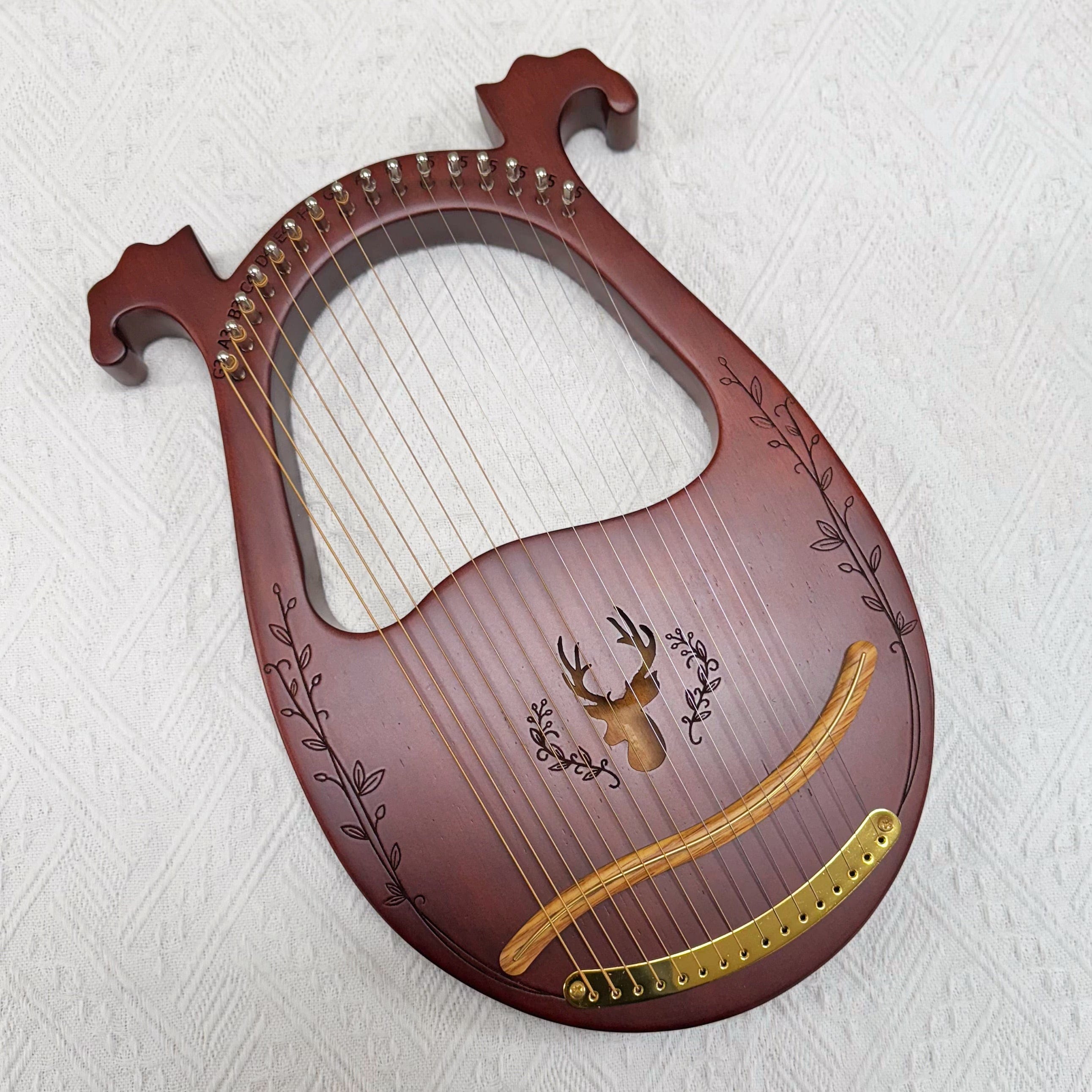 NARA LYRE 16 String Classic Mahogany w/Bag
