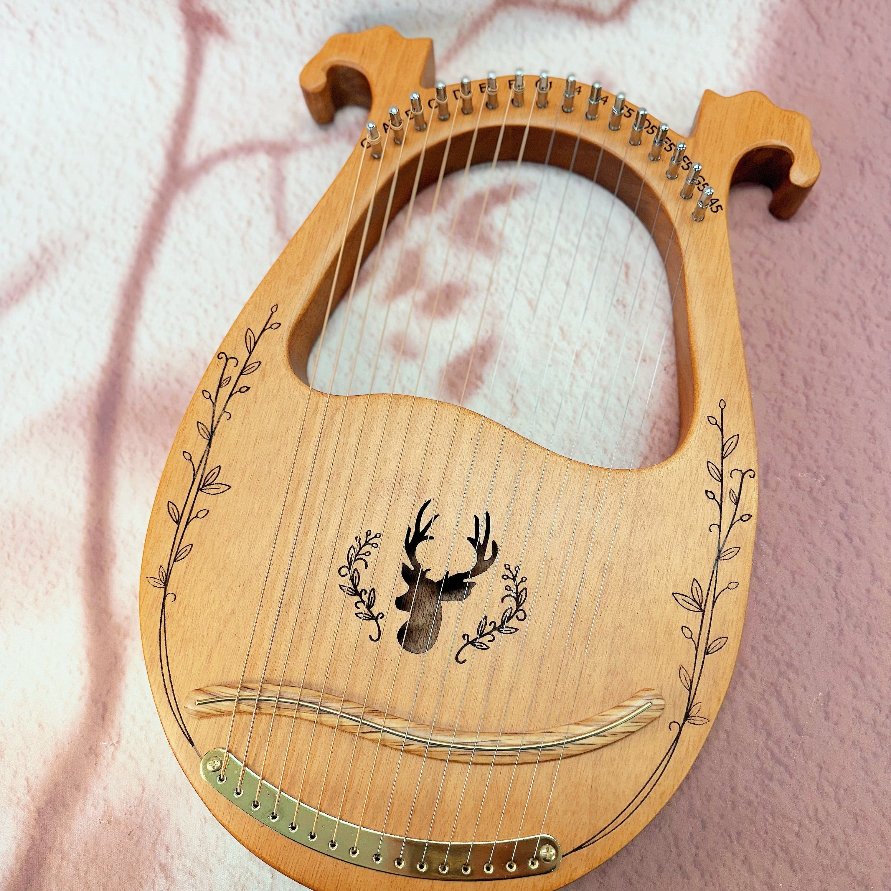 NARA Lyre by Melodic Forest – 16-string beginner-friendly sound healing instrument