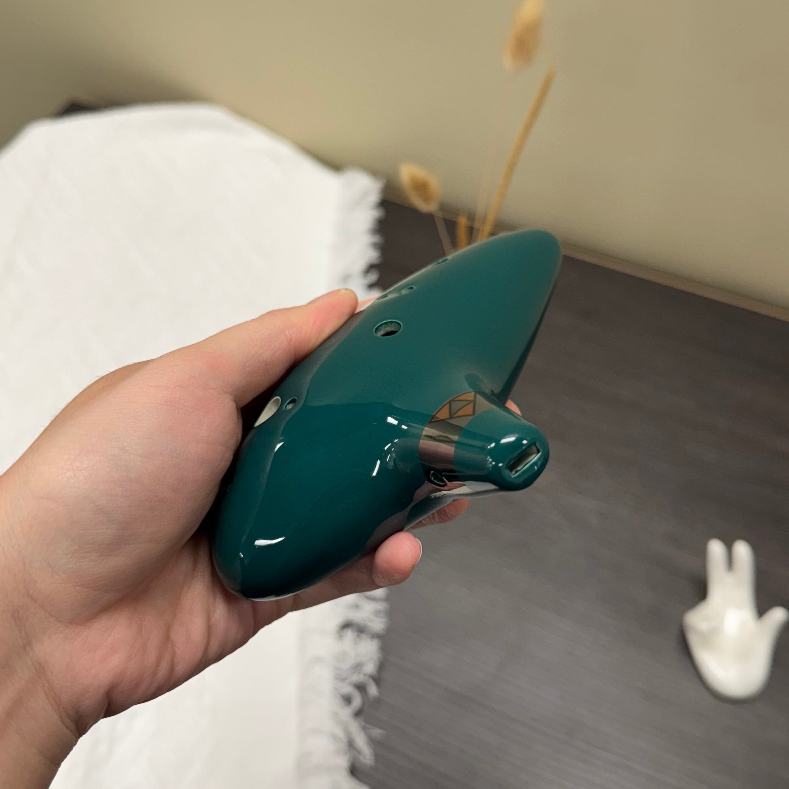 Zelda Ocarina 12-Hole Ceramic Alto C w/stand