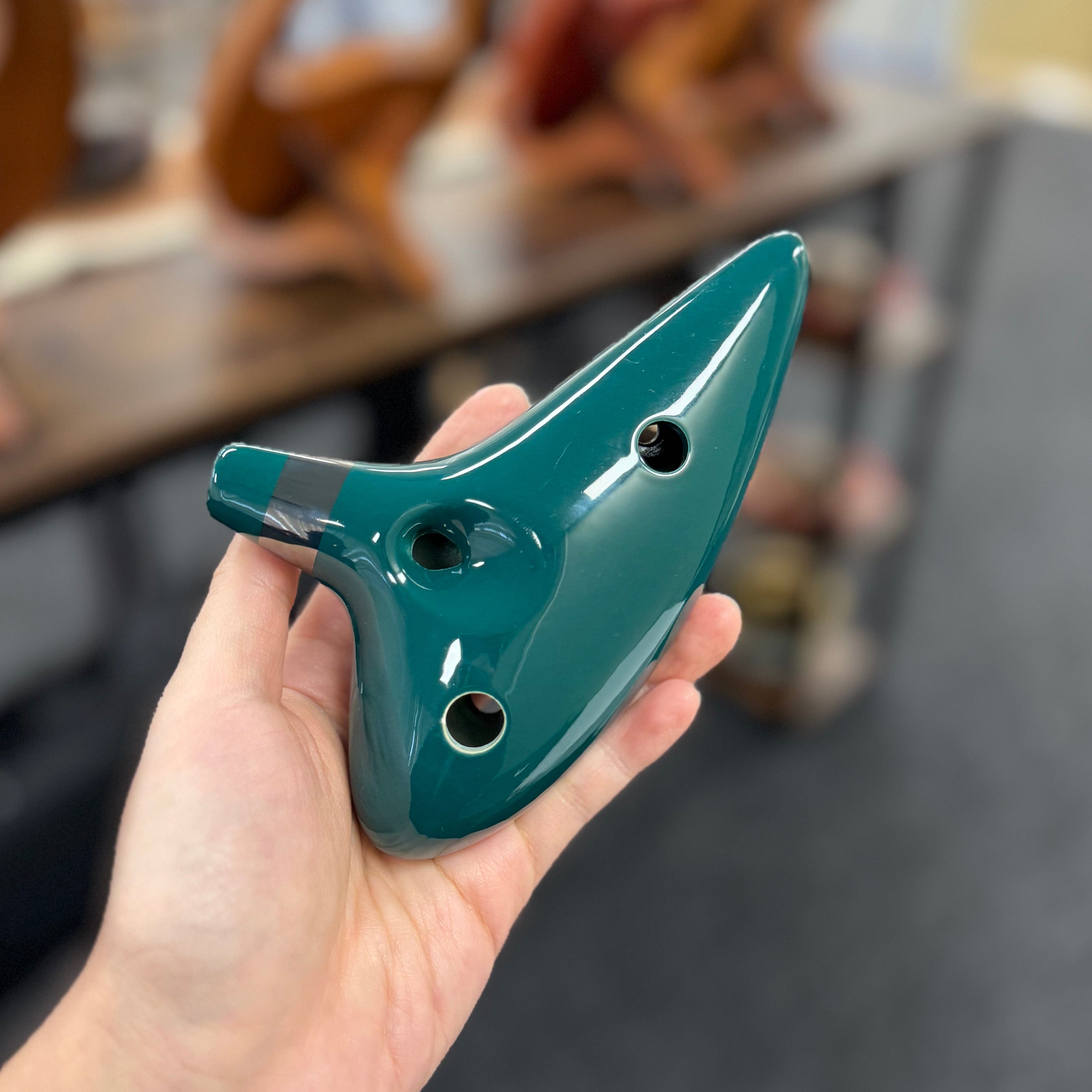 Zelda Ocarina 12-Hole Ceramic Alto C w/stand