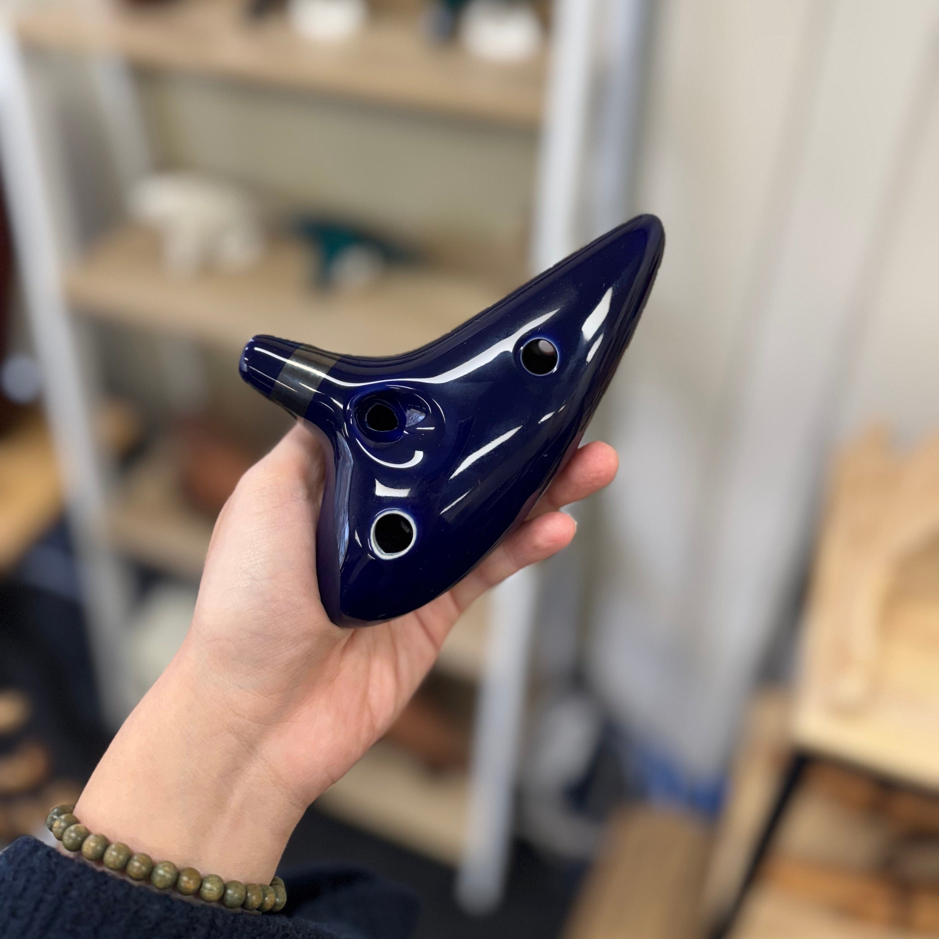 Zelda Ocarina 12-Hole Ceramic Alto C w/stand