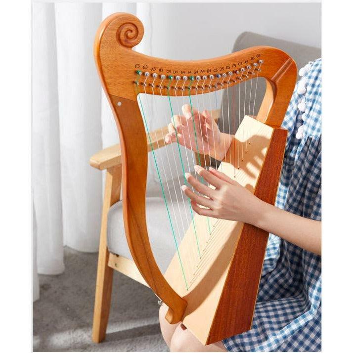 Mini Pixie Harp Celtic Harp 15 / 19 String Mahogany w/Bag, harp for beginner, buy harp Australia