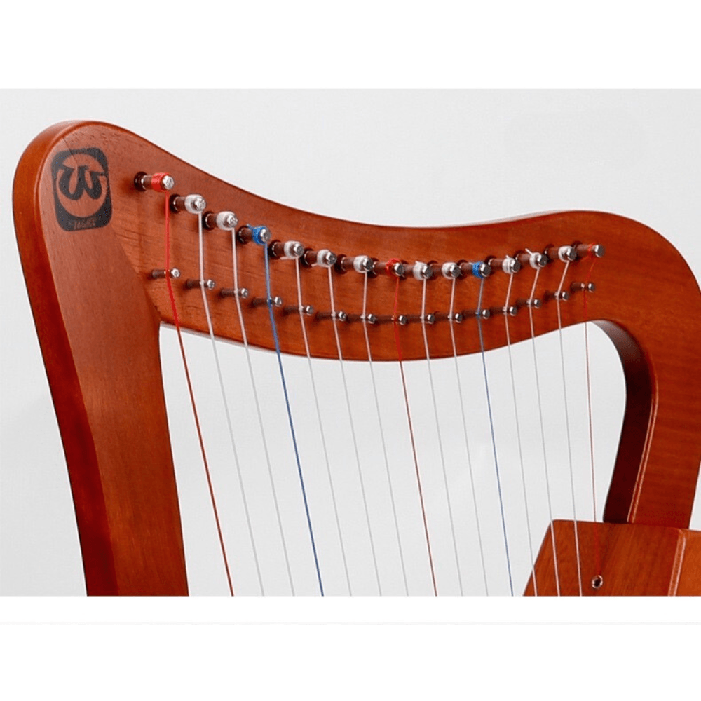 Pixie Harp Mini Walter Premium 15 String Mahogany w/Bag