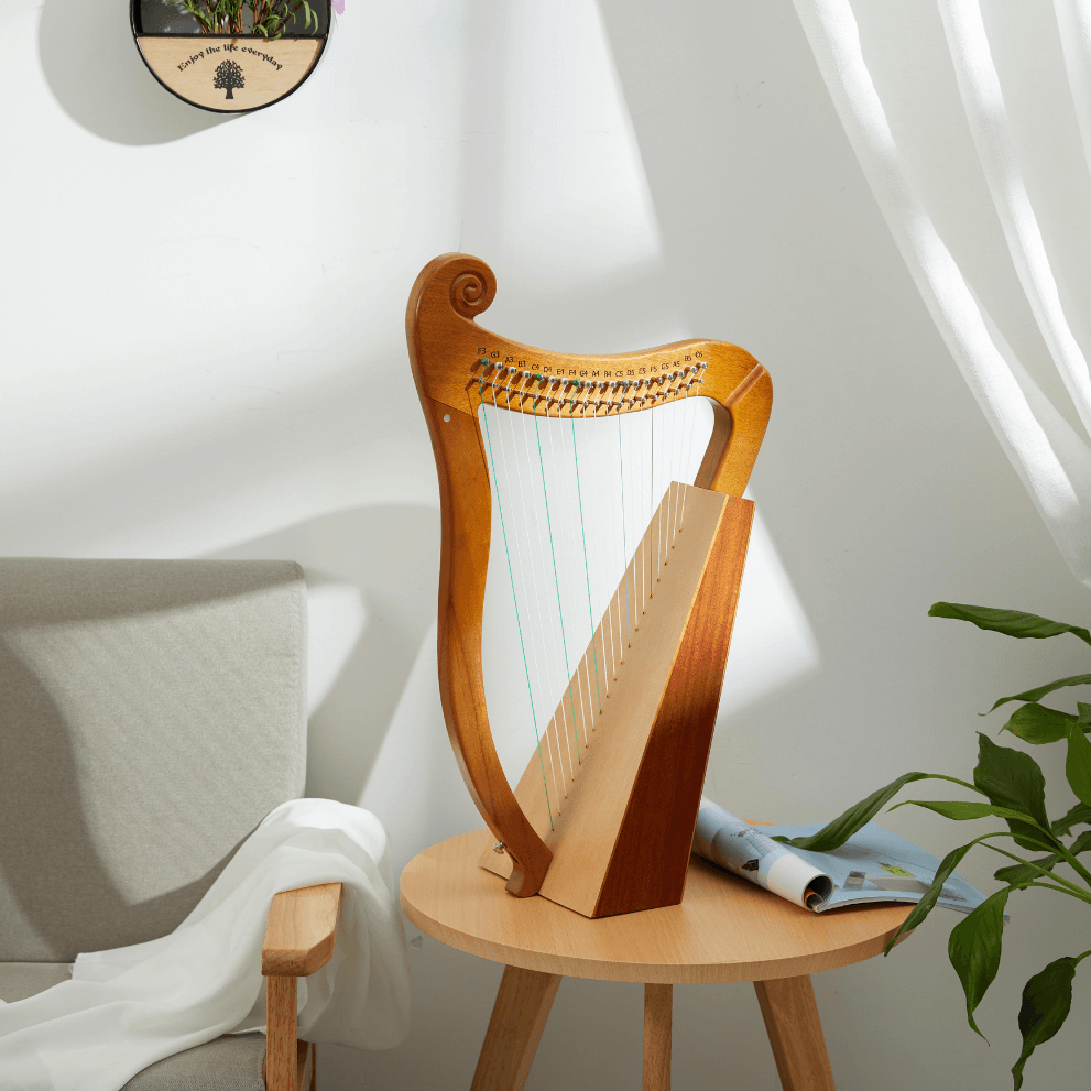 Pixie Harp Mini Celtic Harp 19 String Mahogany w/Bag - Little Kalimba Shop