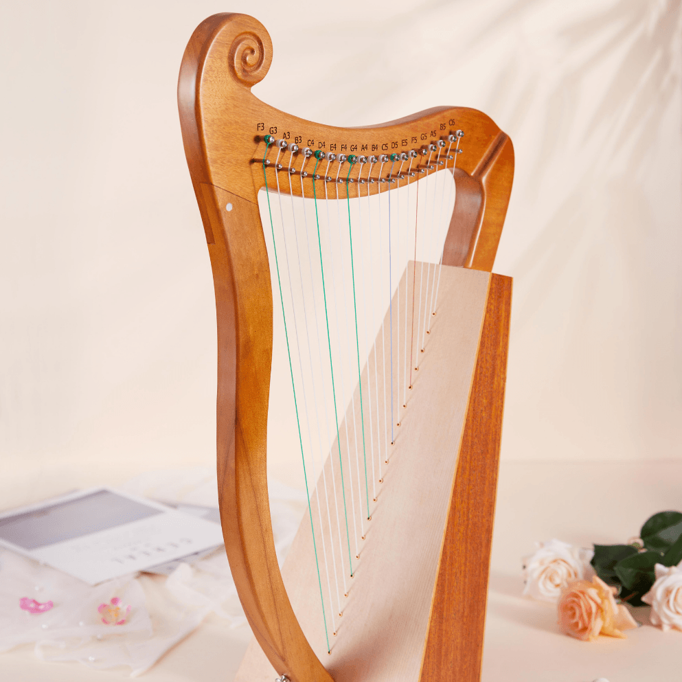 Pixie Harp Mini Celtic Harp 19 String Mahogany w/Bag - Little Kalimba Shop