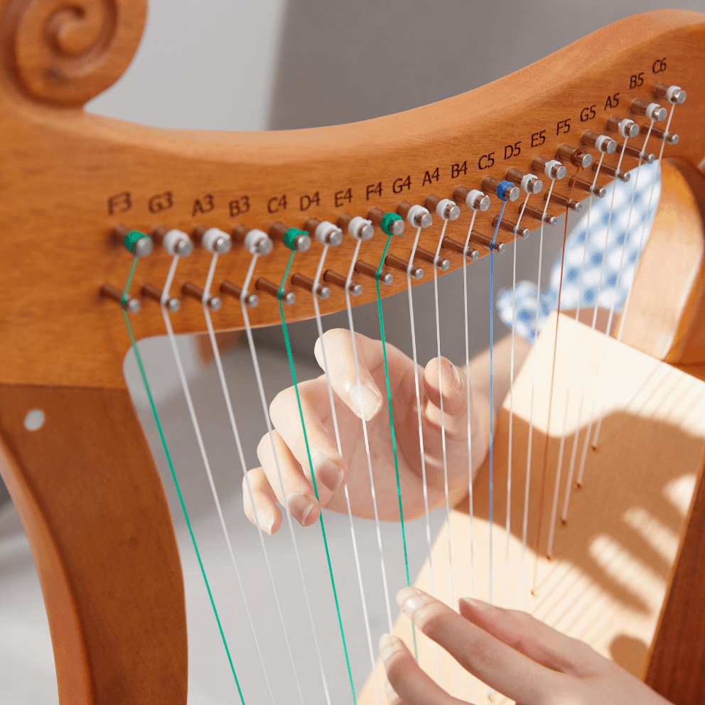 Mini Pixie Harp Celtic Harp 15 / 19 String Mahogany w/Bag, harp for beginner, buy harp Australia