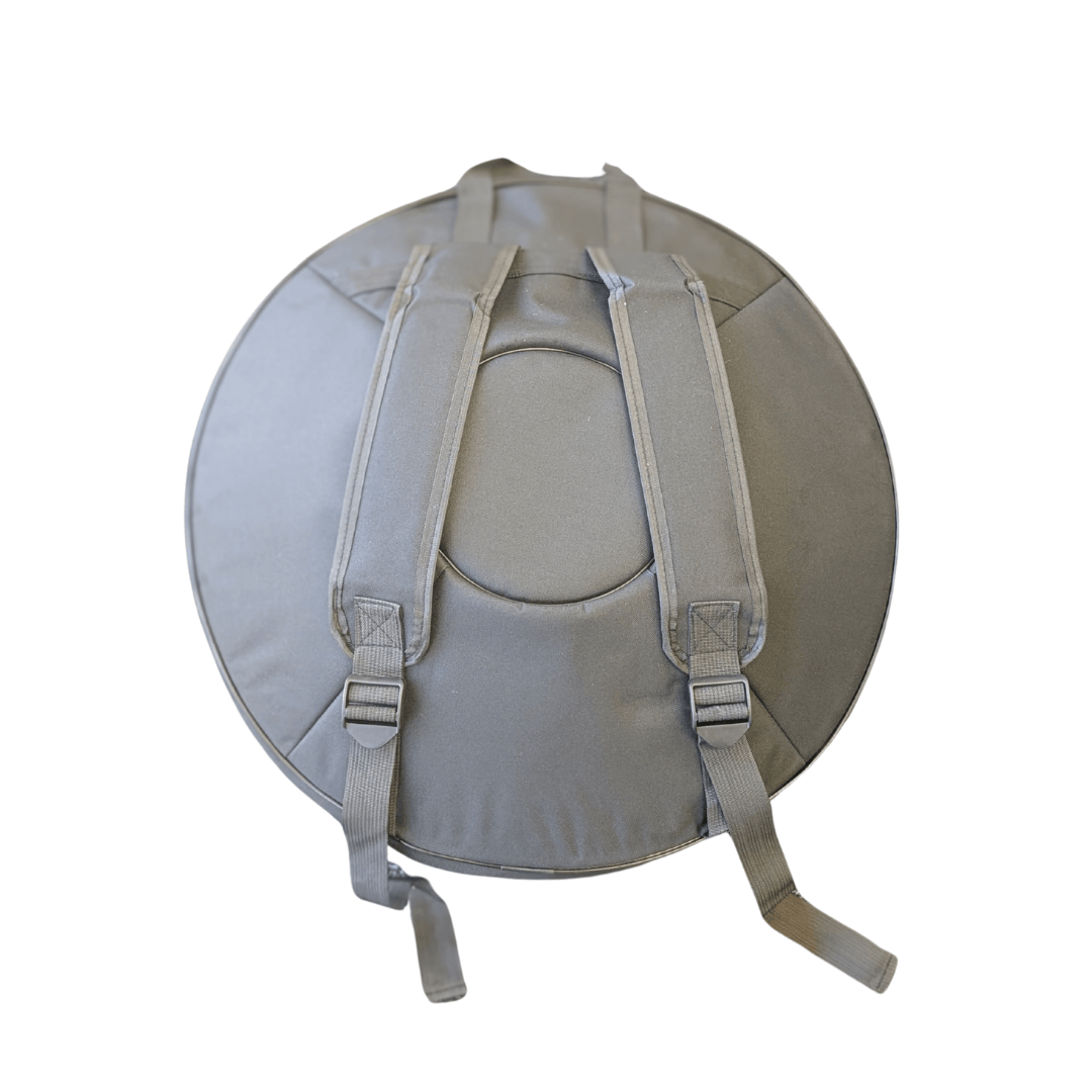 Buy beginner handpan in Australia – 55 cm Mandala Black 10-note D Kurd handpan, 432 Hz tuning, ideal beginner handpan for meditation, music therapy, acoustic performance, and creative expression.