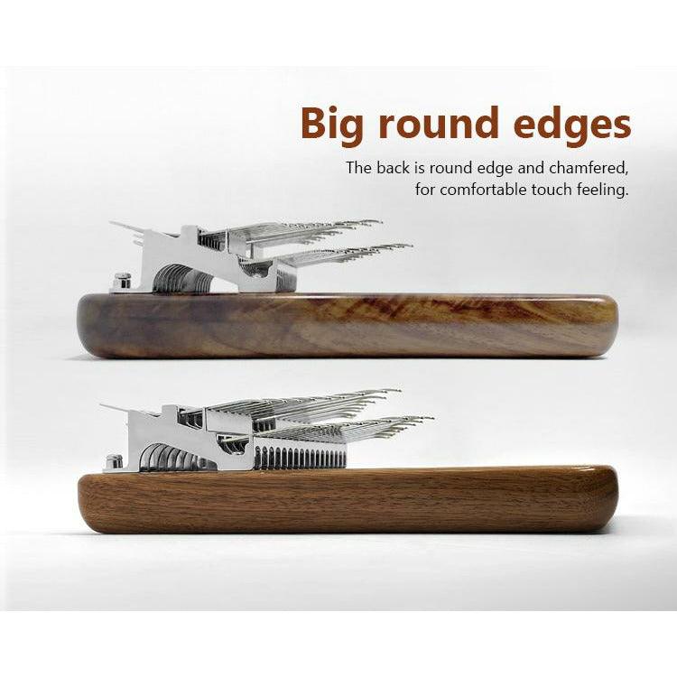 Kalimba 34 Key Seeds Walnut Chromatic Double Layer with Case musical instrument thumb piano buy kalimba Australia