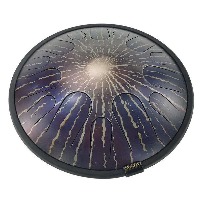 Steel Tongue Drum 14" 14-Note Professional C Major Star AS TEMAN tank drum sound dealing instrument