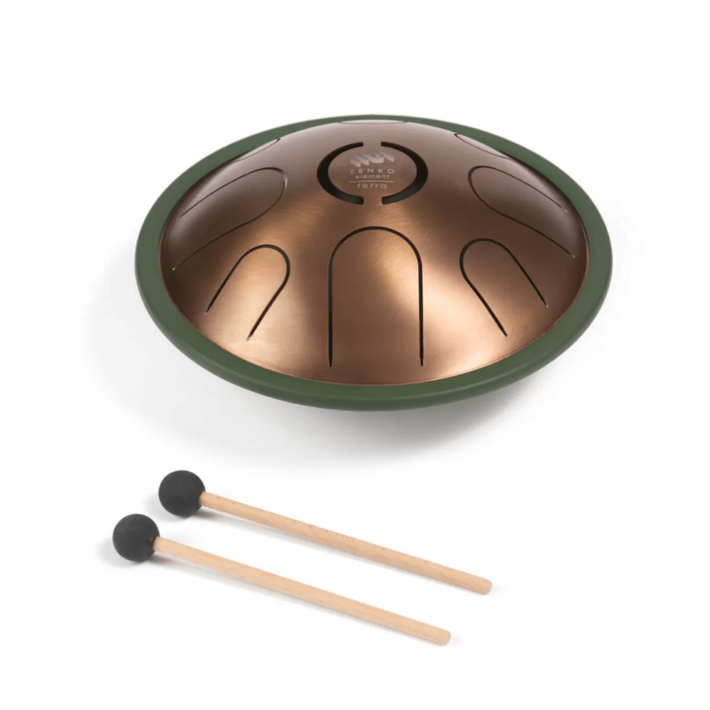 Steel Tongue Drum ZENKO ELEMENT TERRA 432hz 8 Note - Little Kalimba Shop