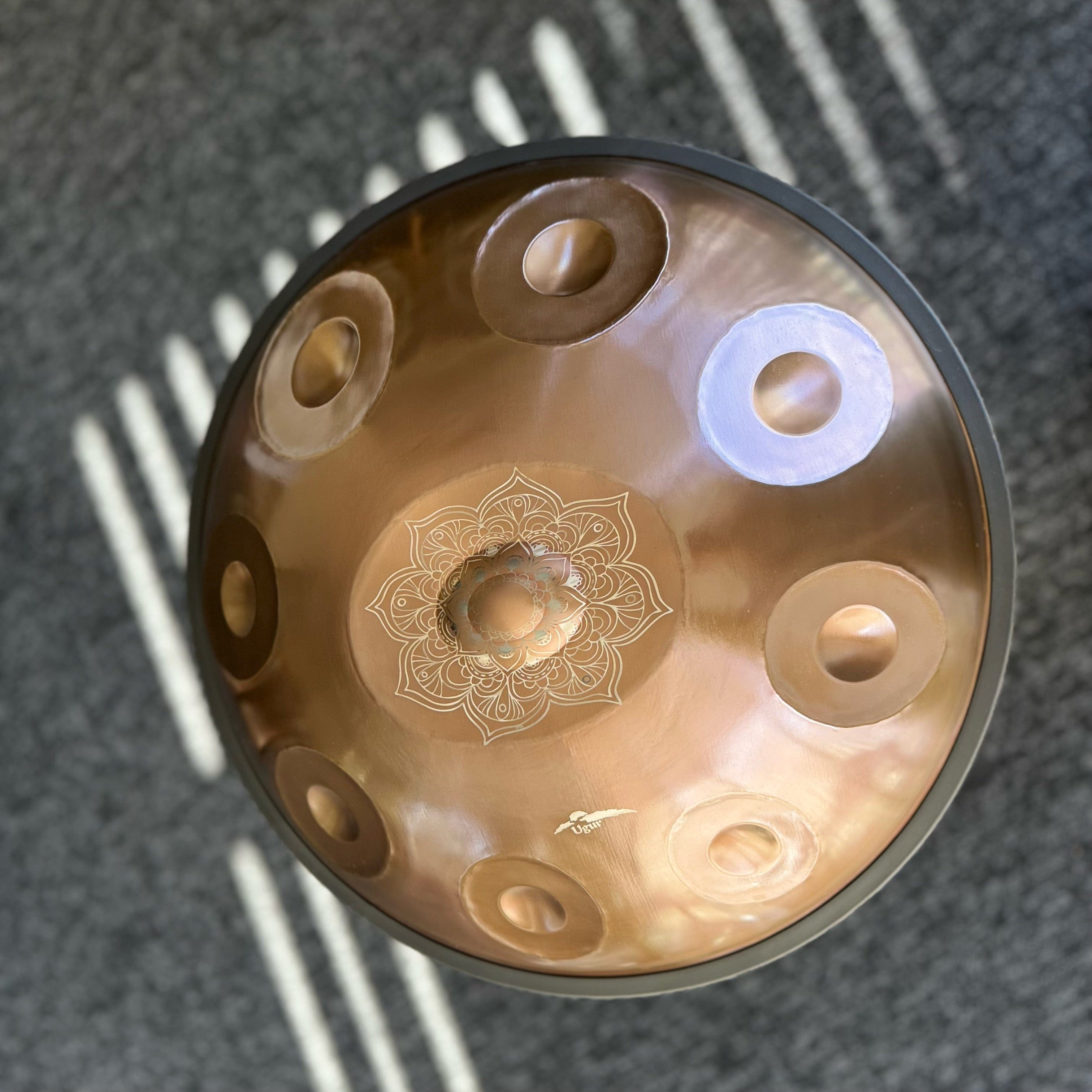 Ugur Handpan 9 Note D Celtic 432 Hz Bronze buy handpan Australia Beginner sound healing music therapy