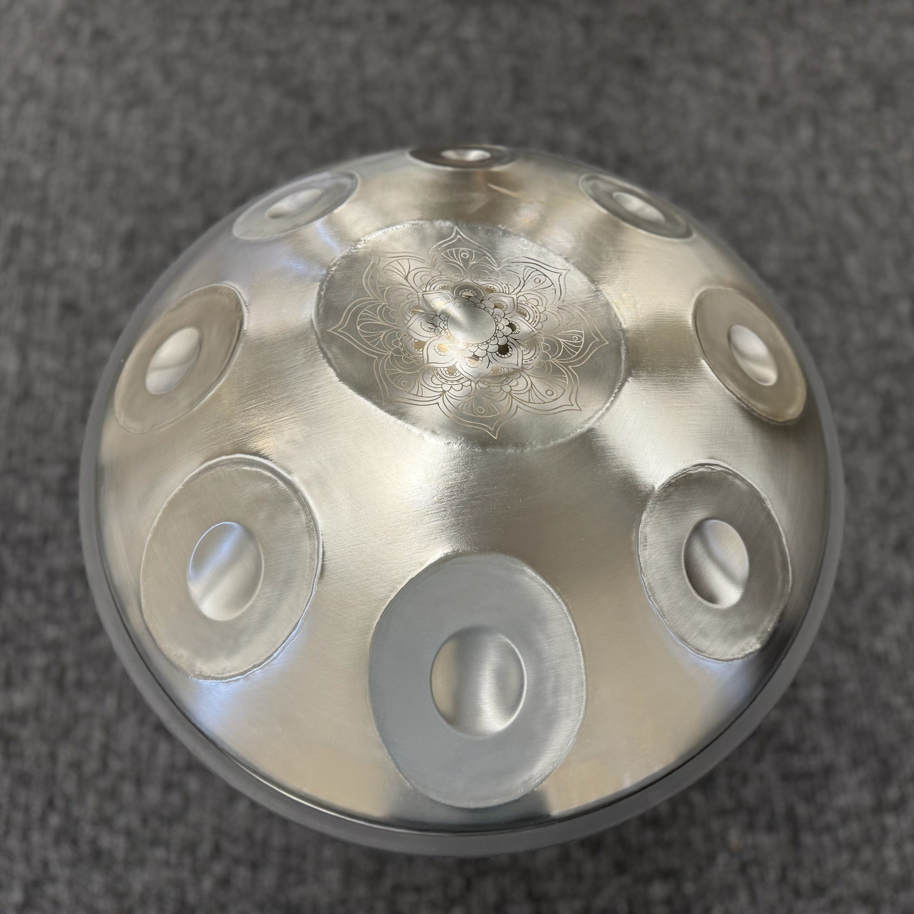 Ugur Handpan 9 Note D Celtic 432 Hz Silver beginner handpan Australia sound healing muscial therapy